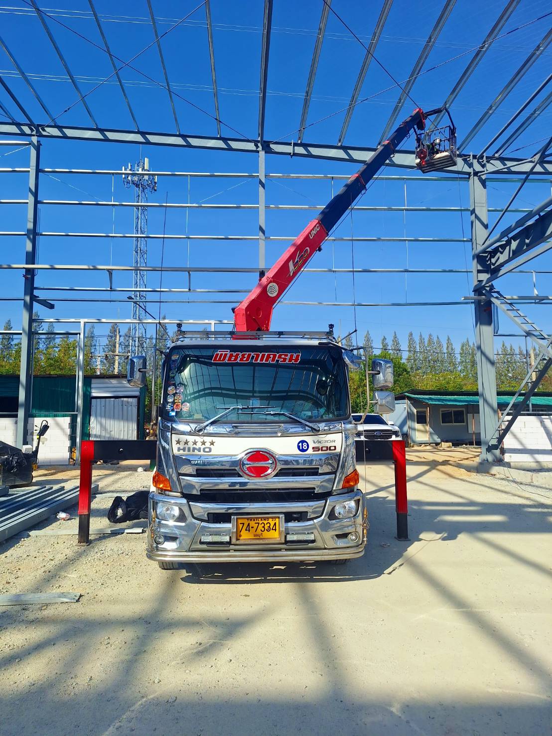 รถเฮี๊ยบติดกระเช้า-พิชยาเครน